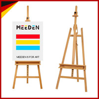 Staffelei Holz Verstellbar Klappbar Mit Ablage 66X226 Cm FüR KüNstler