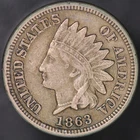 1863 INDIAN CENT | FRESH FROM AN OLD COLLECTION | COPPER NICKEL | LOT CC-737