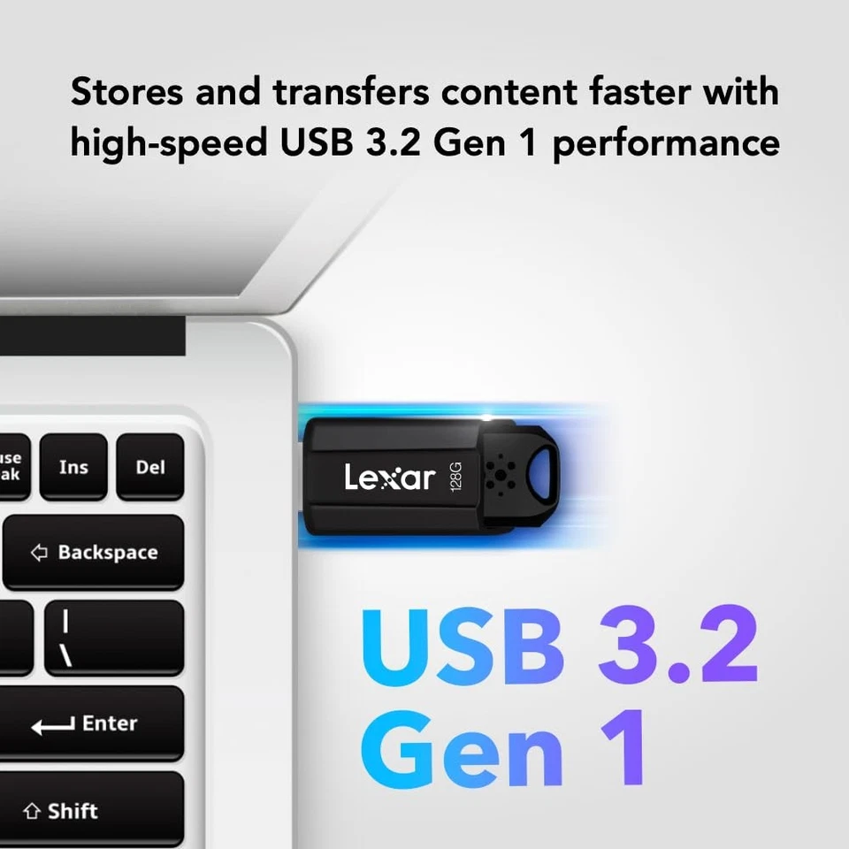128GB JumpDrive S80 USB 3.2 Gen 1 Flash Drive for Storage Expansion and Backu... - Image 2 of 4