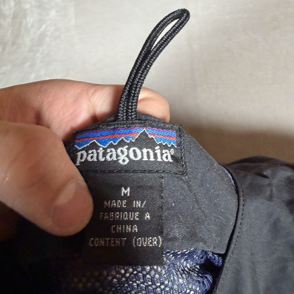 Vintage Patagonia Jacket Mens Medium Black Liquid Sky Hooded Gore