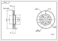 2X Hart 241 165 Bremsscheibe FüR Opel