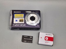 Vtg Sony Cyber-shot DSC-W90 8.1MP Digicam Carl Zeiss CCD Original Card Tested