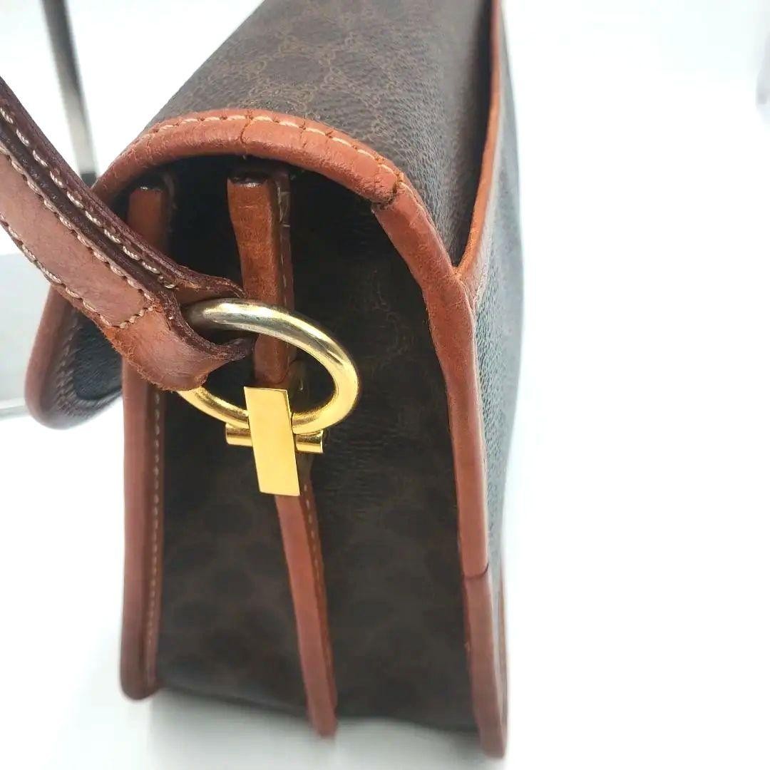 CELINE Shoulder Bag Macadam Pattern Old Celine Fr… - image 6