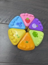 Leap Frog Musical RAINBOW TEA PARTY 6 Pieces CAKE Play FOOD