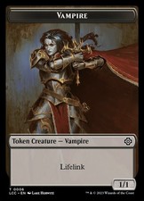 Vampire Black Vampire Demon 0006 0015 Double Sided Token Lcc Mtg Near Mint