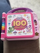 Leap Frog Scout Violet 100 Words Book Electronic Learning 2018 Vocabulary Toy