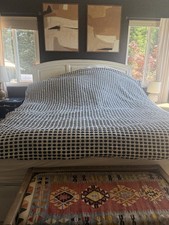 Estela Black And White Full/Queen Organic Cotton Duvet Cover