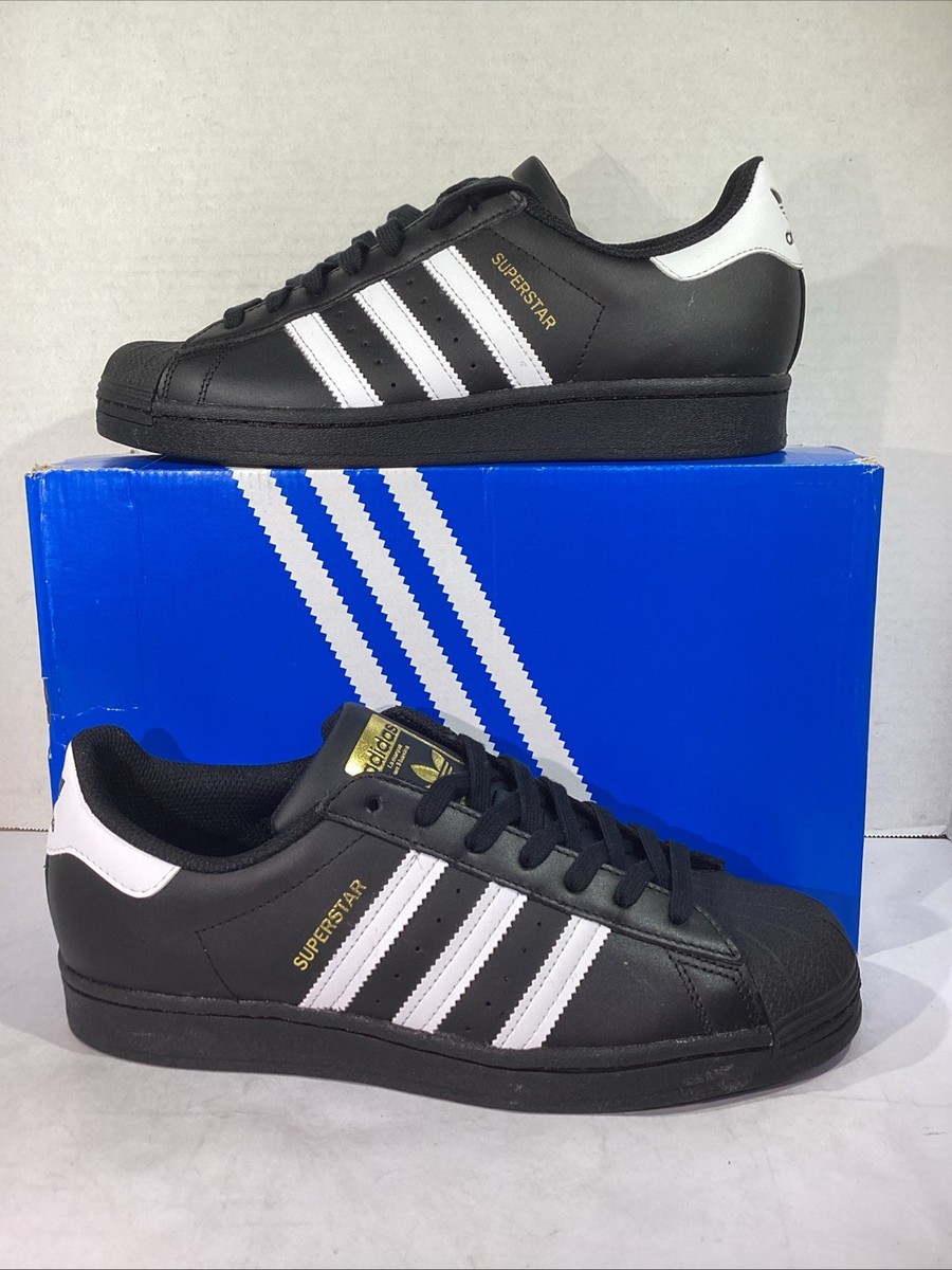 MISMATES Adidas Men’s Size L R Black Superstar Originals Sneakers  AJ-1505