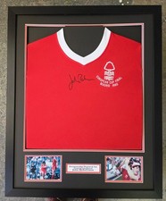 John Robertson Signed Nottingham Forest Shirt