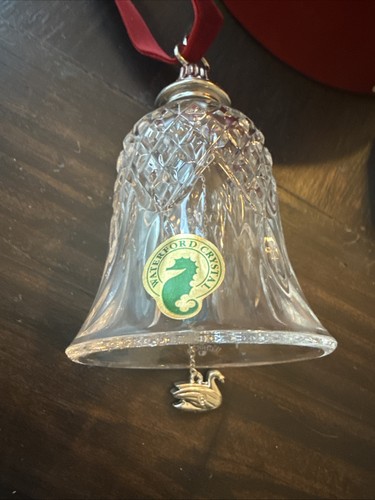 Waterford 12 Days of Christmas Bell Seven Swans Swimming Ornament NEW BOX
