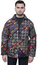 Bohemian Mirror Work Artisan Jacket Handmade Patchwork Embroidered Jacket
