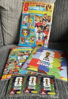 World Cup 2026 Bundle, Sticker Album, Stickers & Strike It Magazine (No Cards)