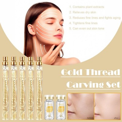 Goldfaden Carving Set, 2 Flasche Protein Linie Protein Peptide Falten R9Z0