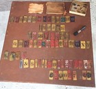 73 Reese's Lockedge Brass Stencils 1" Letters Numbers $ Comma Period ¢ &