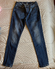 a.n.a Women s High-Rise Skinny Slim Ankle Jeans Blue Denim Solid Regular 4