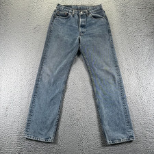 Vintage Levi's 501 Jeans Womens 29x30 Blue Cotton Denim Straight Button-Fly USA