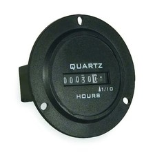Trumeter 732-0001 Hour Meter, Dc Quartz, Round, 3 Hole