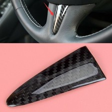 Carbon Fiber Steering Wheel Center Trim Moulding Trim Cover Fit For Infiniti Q50
