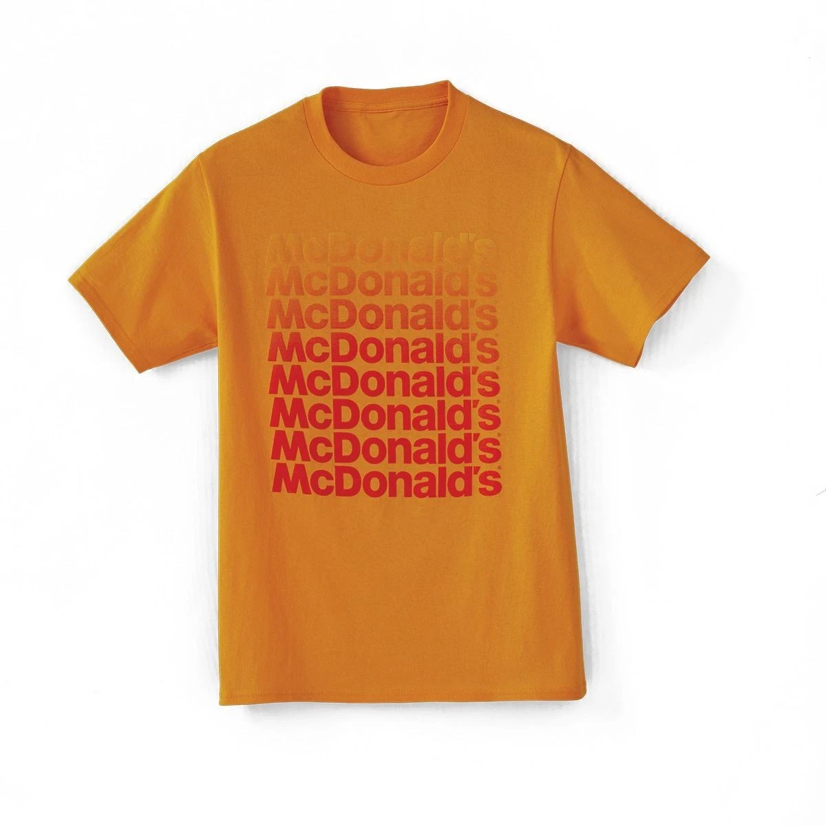 McDonald's Gold Ombre Wordmark T-Shirt- XL - Extra Large Tee - NEW