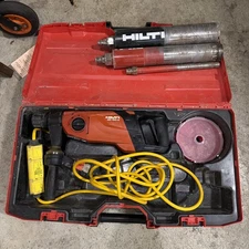 Hilti DD 150-U 120V Diamond Core Drill w/ Case Mfg. 05/2023 With 3 Bits