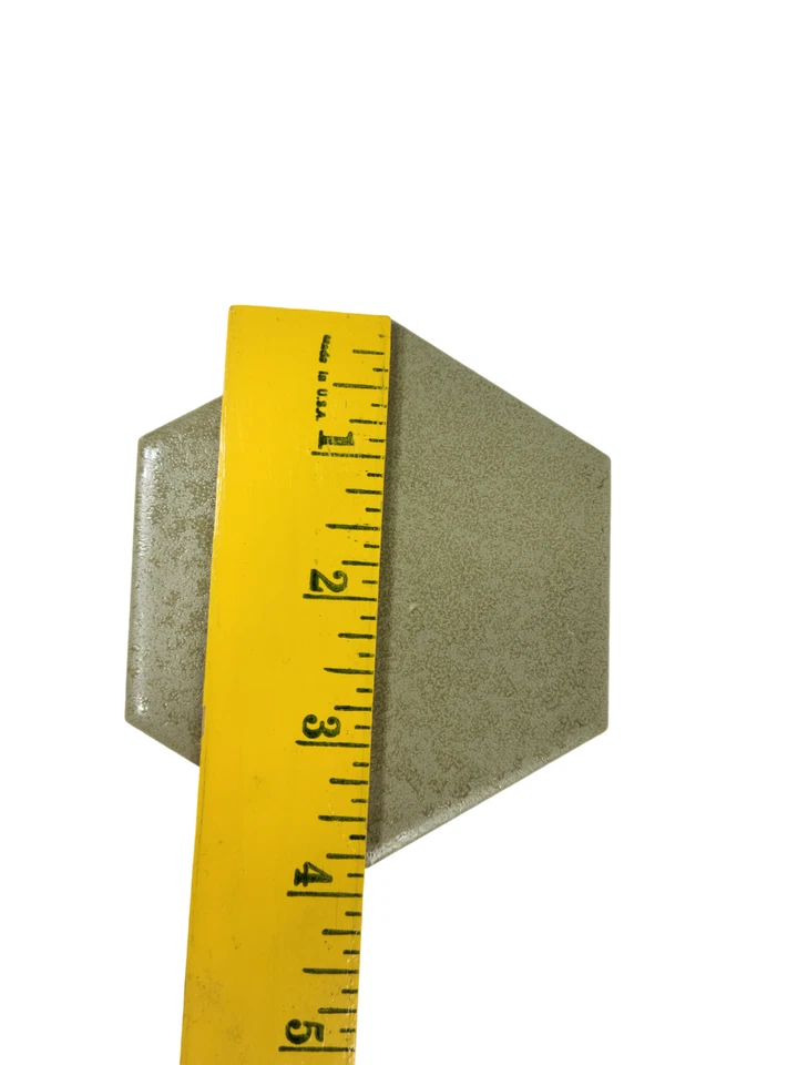 Azulejo hexagonal de cerámica verde aguacate Florida metro cristalino color clásico 125 Foto 3 de 4