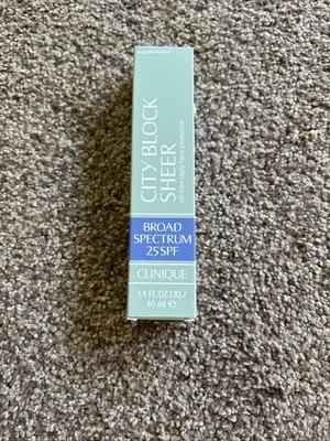 Clinique City Block Sheer SPF 25 1.4 oz / 40 ml FULL size NEW