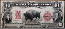 $10 1901 BEP BISON Intaglio Banknote PMG Specimen Legal Tender Note SHIP FREE