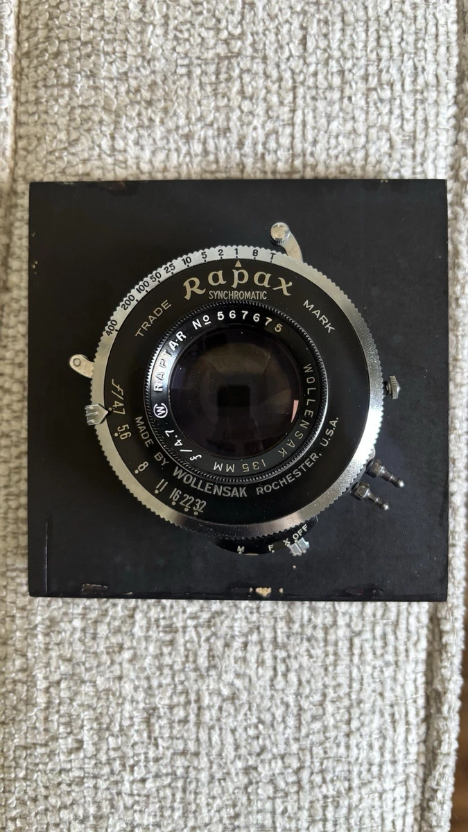 Wollensak Fixed/Prime Focal Vintage Camera Lenses Brass Lens