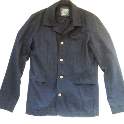 MINIMUM DENMARK WOOL BLAZER JACKET NAVY BLUE sz 48 - 38 US