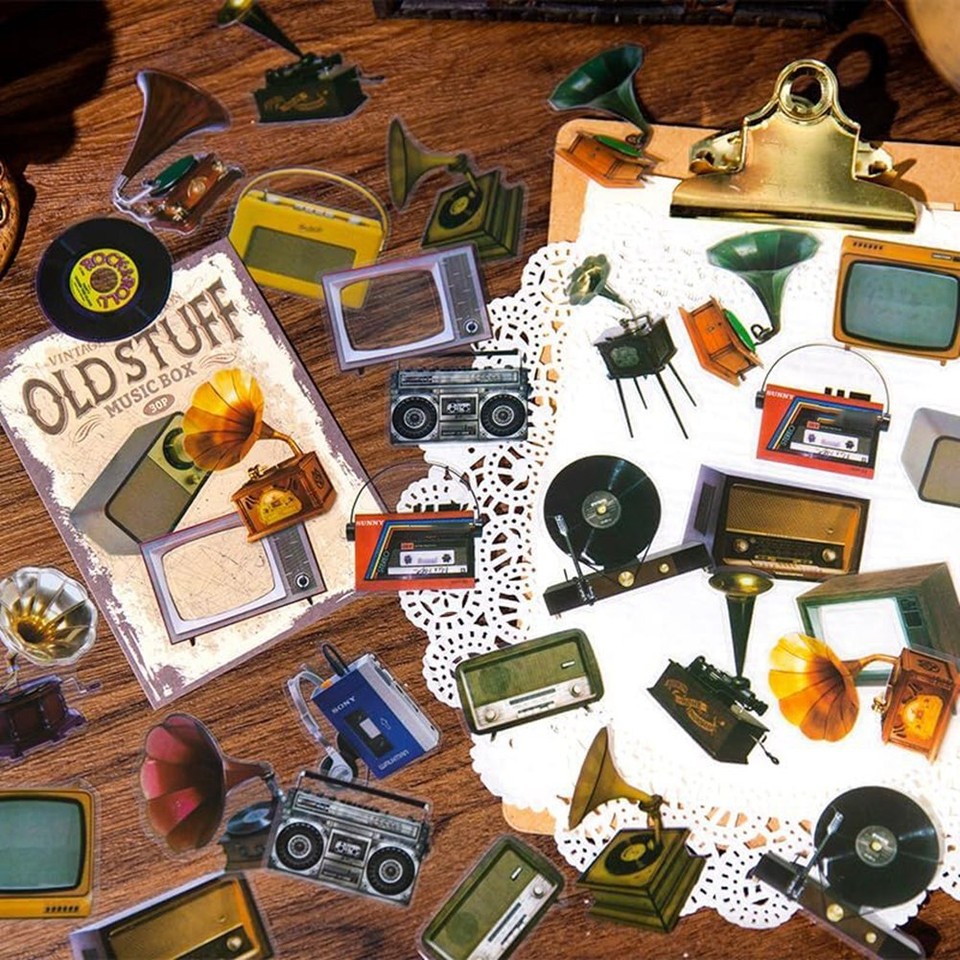 160 Stück ScrapbookAufkleber, VintageHandbuch, Scrapbooking, Junk