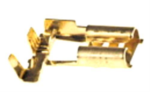 ELC 10PZ FASTON FEMMINA AD ANGOLO OTTONE PASSO  6,35MM