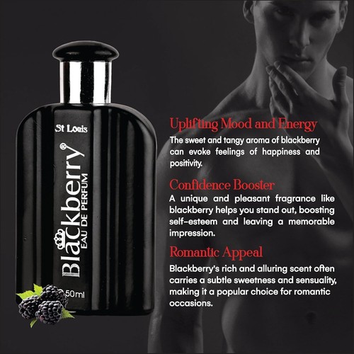 Profumo St Louis Blackberry originale EDP UNISEX 1,69 fl oz - per tutte le stagioni spedizione gratuita - Foto 5 di 8