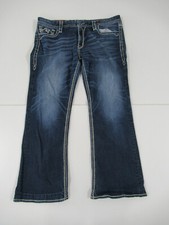 Rock Revival Women's "Ashlyn" Easy Boot Jeans Tag Size 34 Measured 37x30 D118