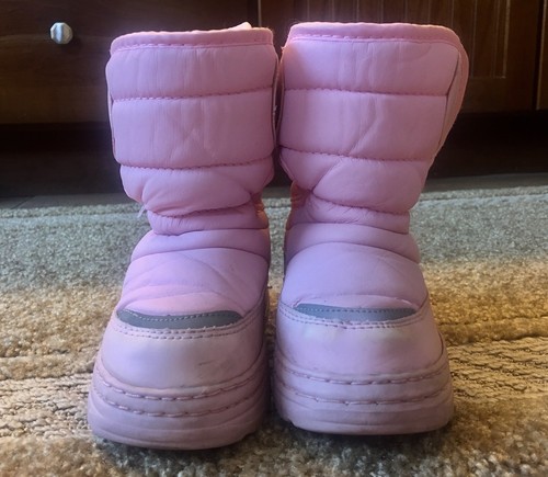 LOVELY GIRL WINTER BOOTS TODDLER SIZE 10 ~ HOOK AND LOOP FASTENERS ~ PINK - Picture 5 of 11