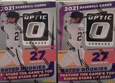 ⚡️2021 Panini Donruss Optic Baseball Trading Card Blaster Box 👉 Lot Of 2 Boxes