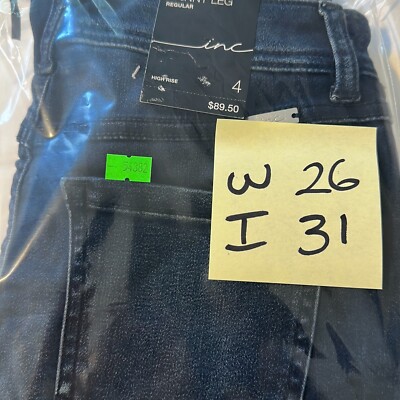 INC International Concepts Women's Indigo High Rise Denim Skinny