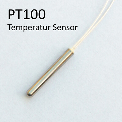 PT100 Platin Widerstand Temperatur Sensor wasserdicht -20 450 °C 50cm Kabel DIY