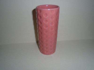 New Ceramic Makeup Brush Desk Pens, Etc. Container Salmon Pink 5''