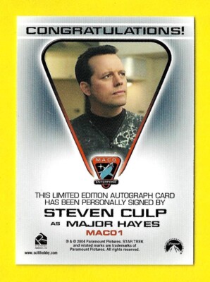 2004 Star Trek Enterprise Season 3 Autograph MACO1 Steven Culp as