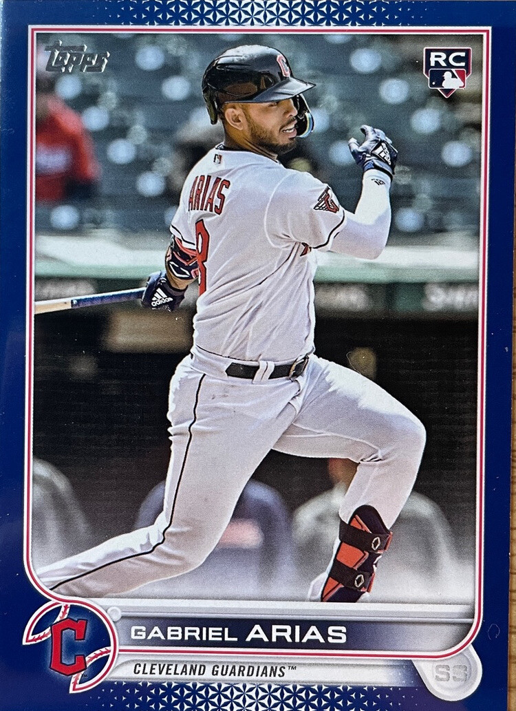 2022 Topps Update Gabriel Arias #US248 Royal Blue Rookie RC Guardians
