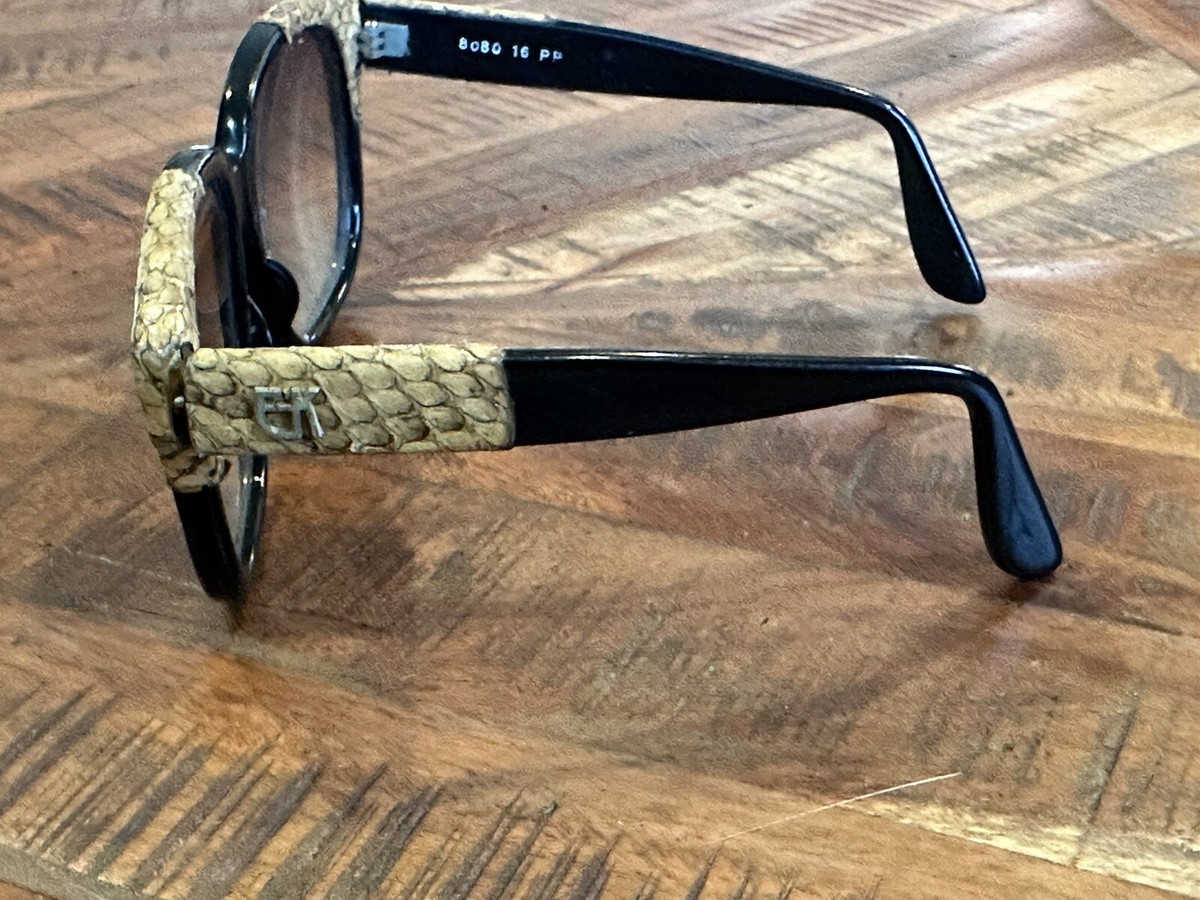 Emmanuelle Khanh B Robinson Vintage 80’s  Sunglasses Snakeskin 8080 Emmanuelle Khanh Snakeskin Sunglasses - Etsy main image 4