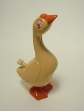 Vtg 1977 Tomy Wind Up Waddling Goose Toy As-Is