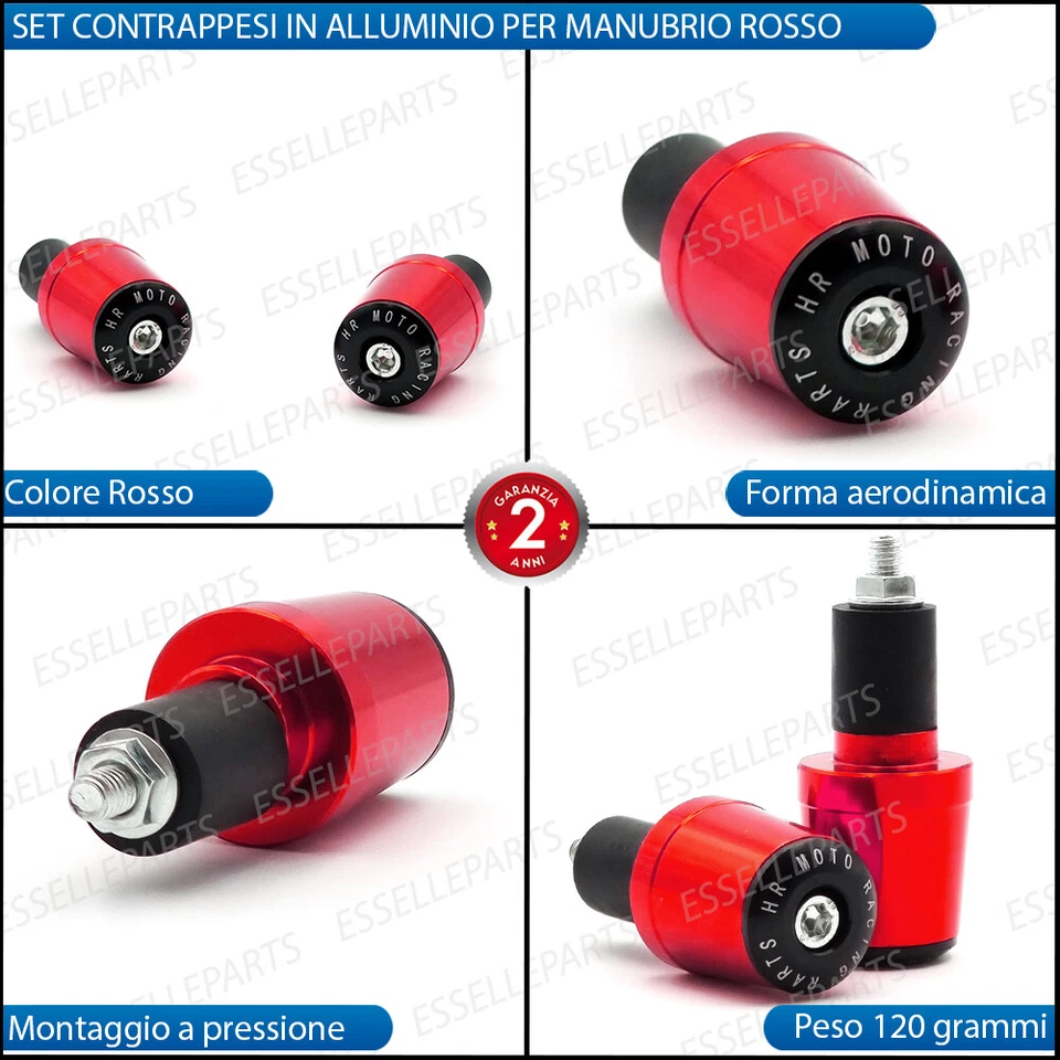 BILANCIERI MANUBRIO STABILIZZATORI ROSSO PER YAMAHA MT-03 - Immagine 2 di 4