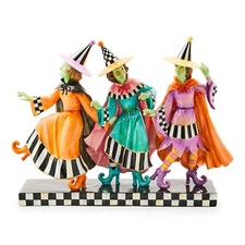 MacKENZIE CHILDS TRICK OR TREAT WITCH TRIO FIGURINE BNIB