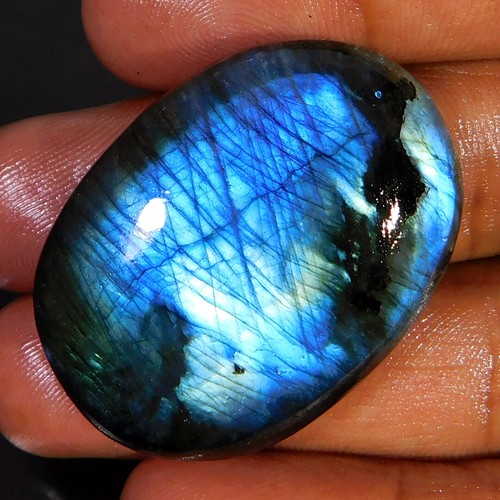 Labradorite Naturelle 22,40 Ct - Cabochon Lapidaire Protecteur Pour Bijoux Ou Décoration