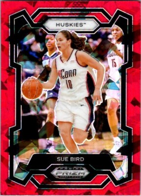 Sue Bird 2024 Panini Prizm Draft Picks #58 Red Ice UConn Huskies