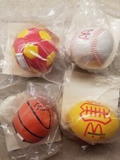 McDonald  s NEW In Pkg - 1990 Vintage Sports Ball Set Happy Meal Toy