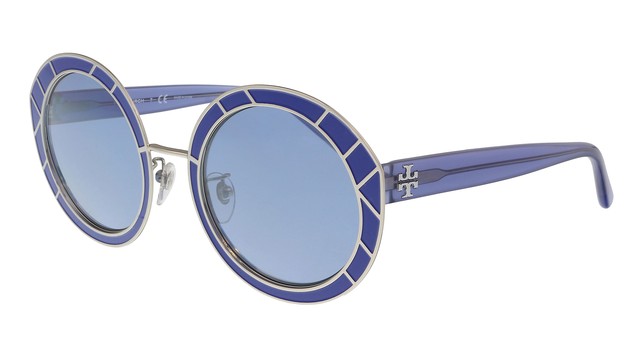tory burch metal trim matte sunglasses