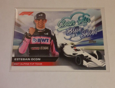 2022 Topps Formula 1 Esteban Ocon Clean Air, Blue Skies #CABS-EO BWT Alpine