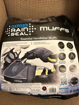 Oxford Rainseal Motorrad Bike Lenkerschützer Thermo Super Muffs schwarz